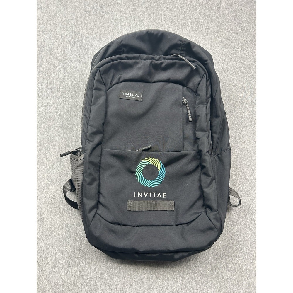 Timbuk2 Parkside Laptop Backpack Black Travel Pocket Tablet Work School *LOGO*